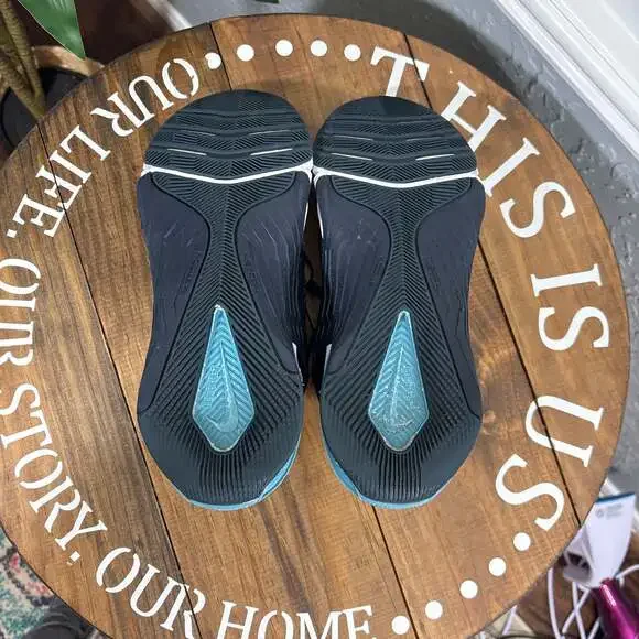 Nike Men's Navy Teal Gold Athletic Running Shoes - Picture 11 of 12